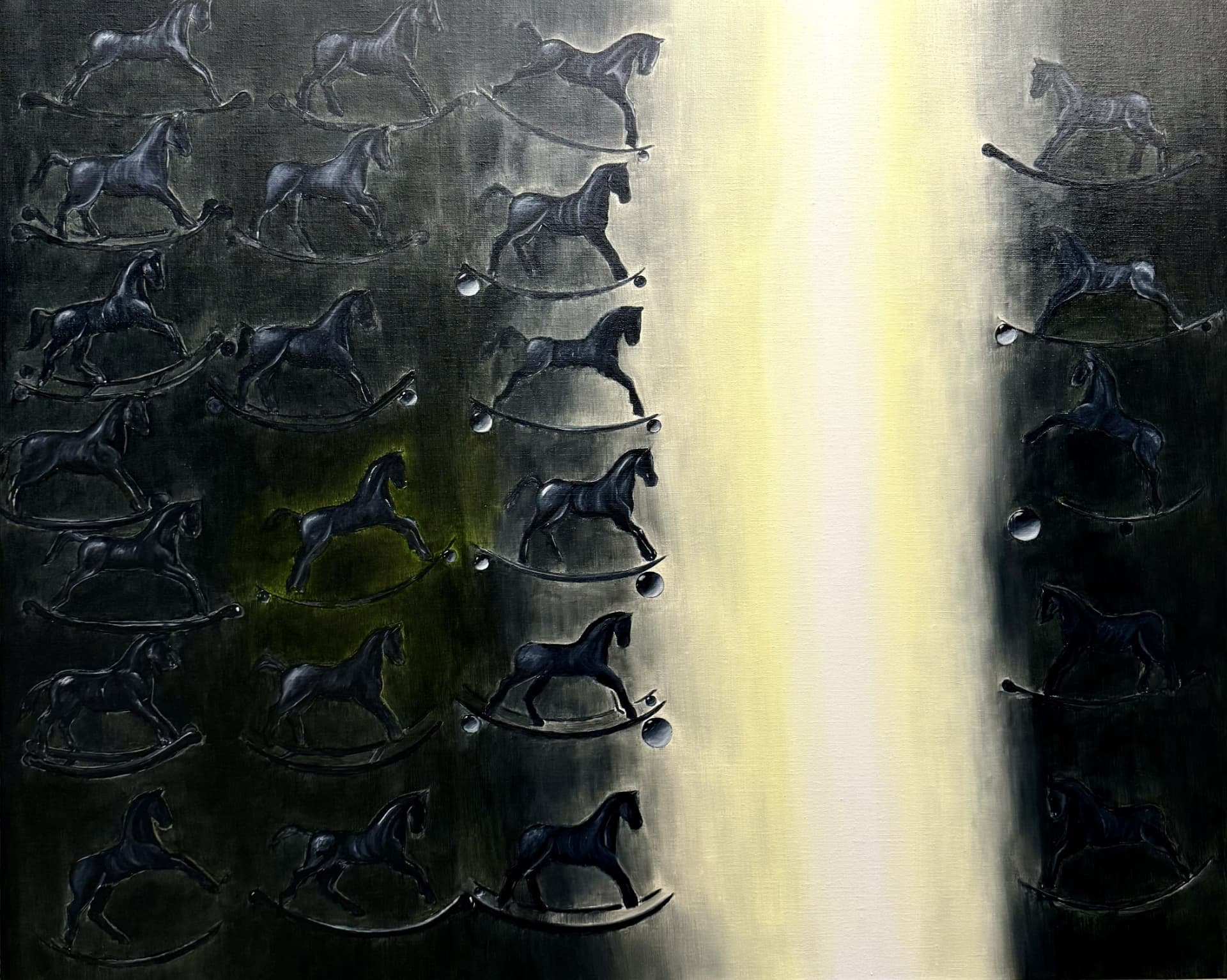 Boundary, 2025, Oil on canvas, by Naomi Lautier