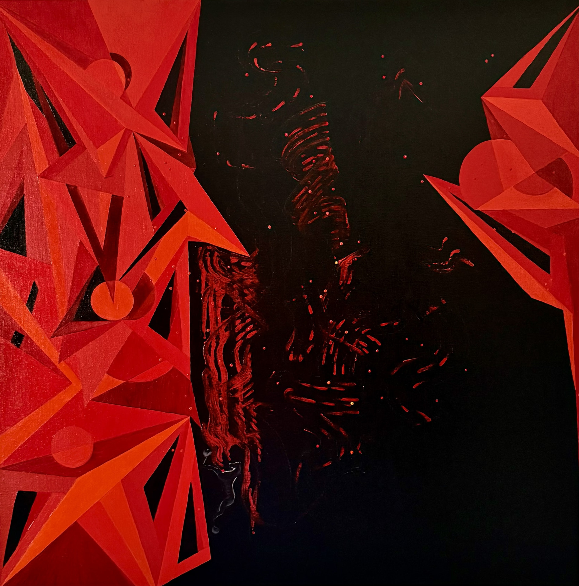 Fireflies, 2024, Oil on canvas, by Naomi Lautier