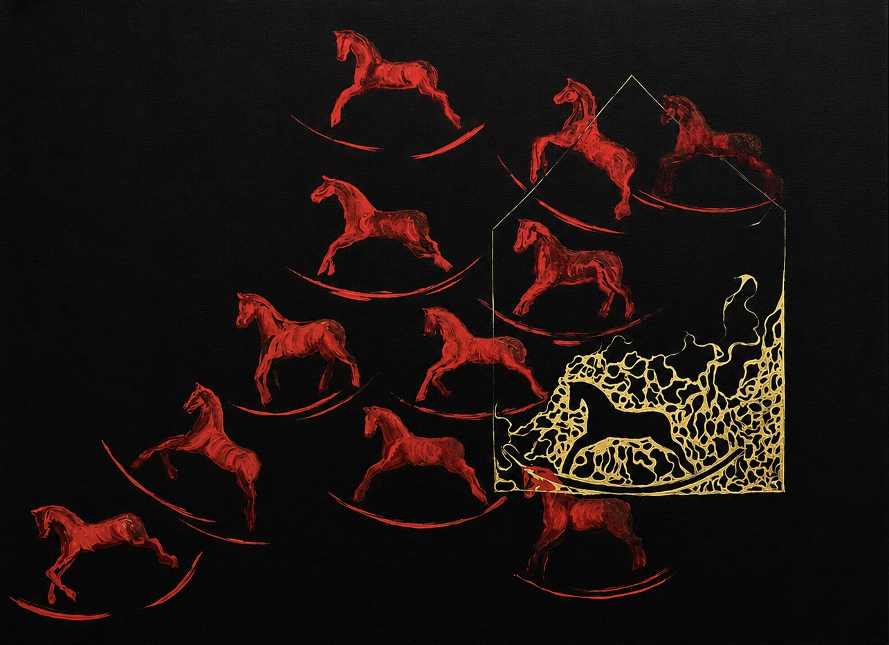 The Threshold, 2024, Oil on canvas, by Naomi Lautier