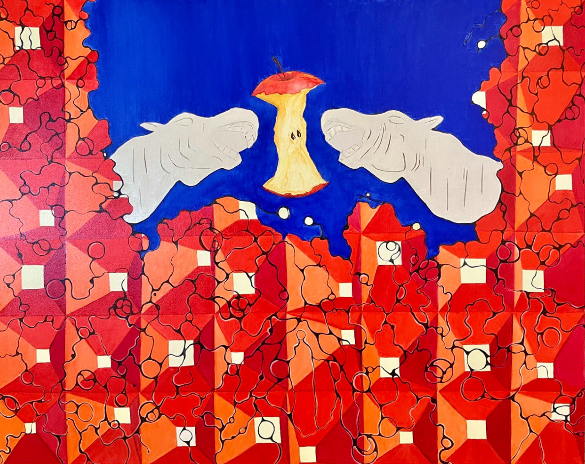 New Apples, 2025, Acrylic on canvas, by Naomi Lautier