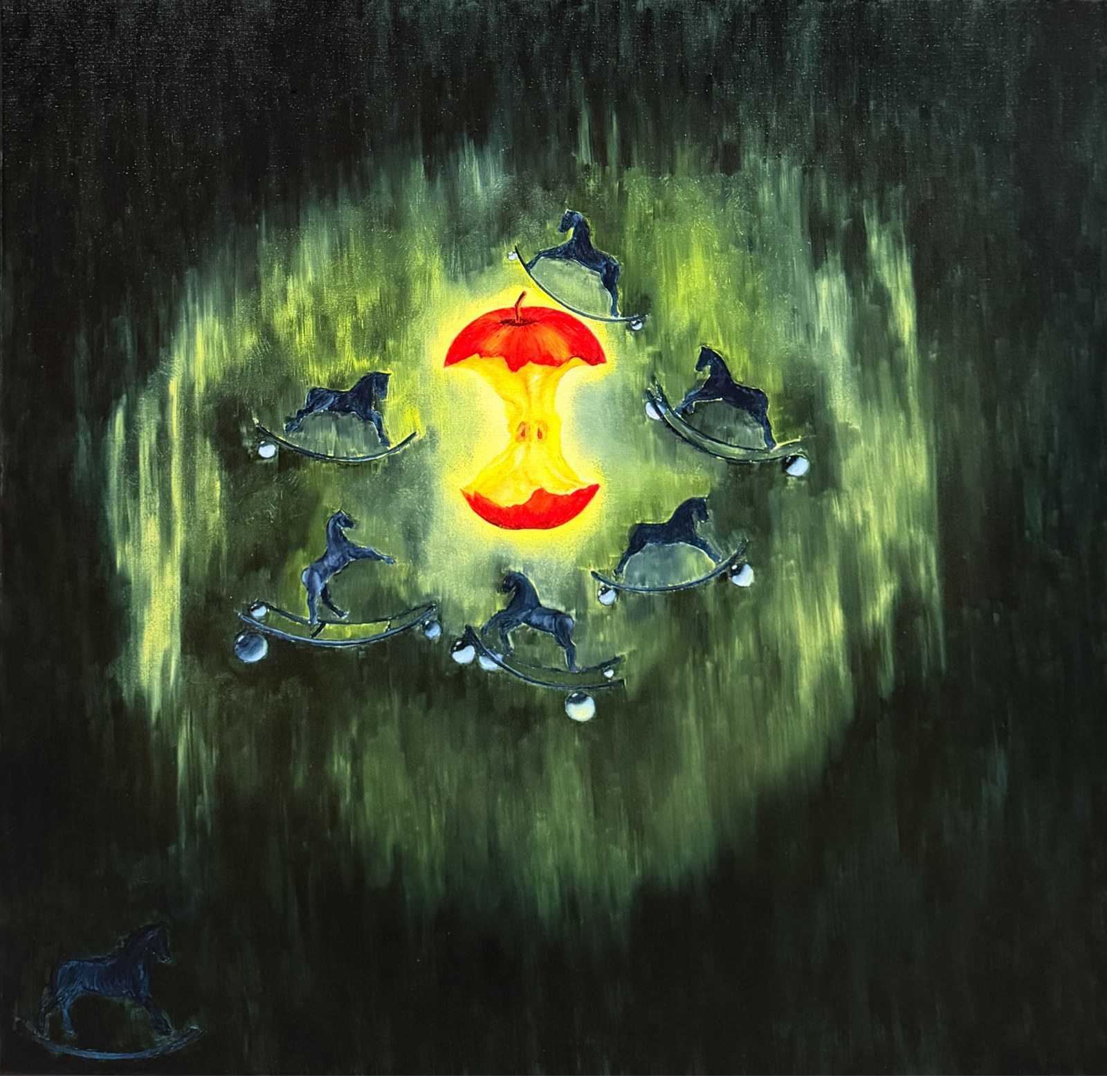 Aurora Borealis, 2026, Oil on canvas, by Naomi Lautier