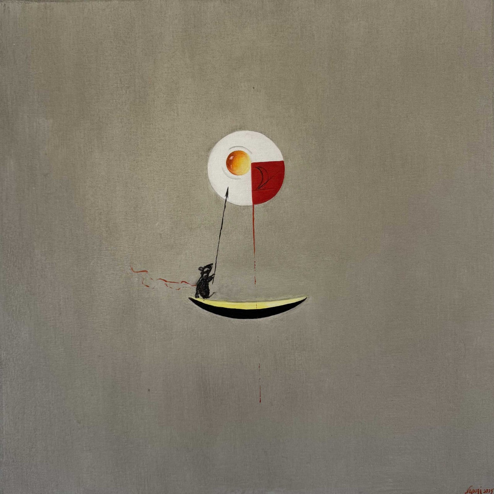 Echo of Seconds on the Way to the Sun, 2025, by Naomi Lautier