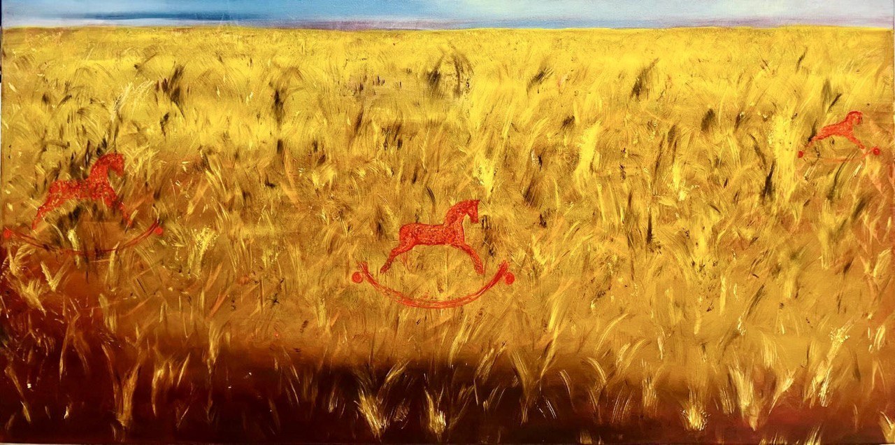 In Search of a Fading Summer, 2024, Oil on canvas, by Naomi Lautier